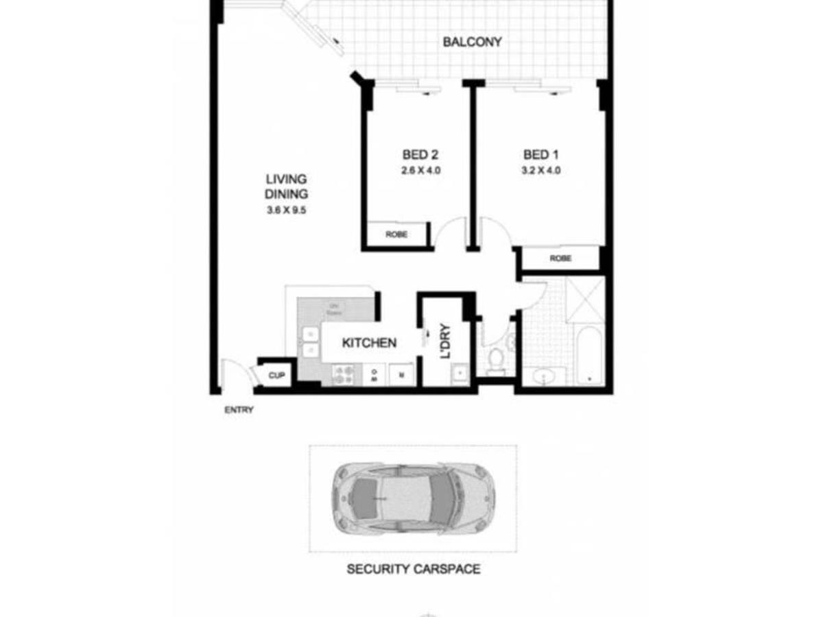 Accommodation Sydney - Kent Street Sydney Cbd Top Floor 2 Bedroom Apartment With Balcony Eksteriør bilde